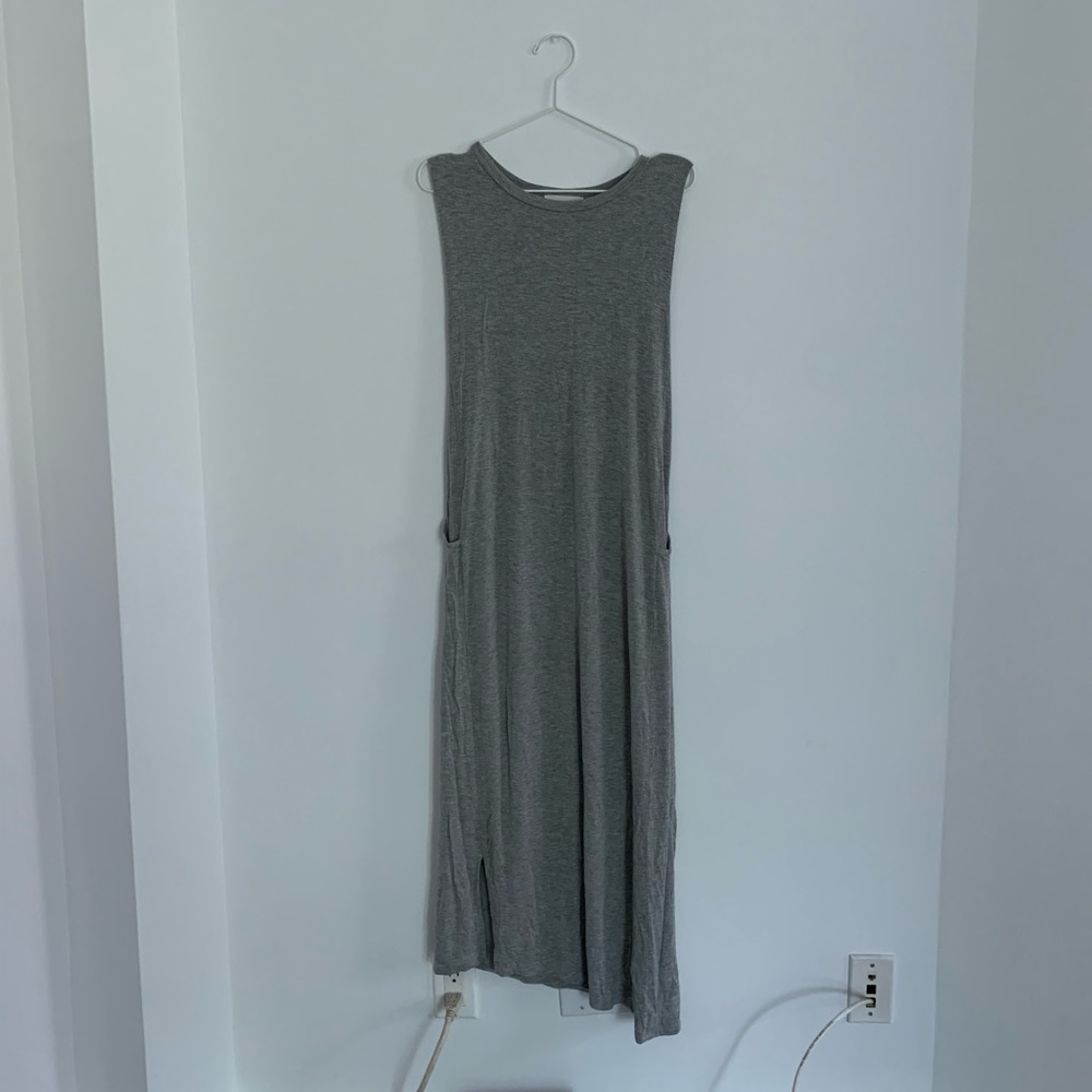 Oak / AOK - grey cotton maxi dress